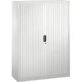 C+P Rollladenschrank Omnispace, 4 OH, abschließbar, B 1200 x T 420 x H 1660 mm, Stahl/Kunststoff, lichtgrau