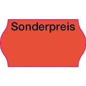 Creenline Auszeichnungsetikett 26 x 12 mm (B x H) rot Sonderpreis 1.500 Etik./Rl. 18 Rl./Pack. 27.000 Etik....