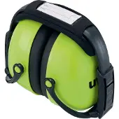 Uvex Kapselgehörschutz K2, Memory-Schaum, SNR 31 dB, EN 352-1, faltbares & gepolstertes Kopfband, neonlime