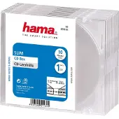 Hama CD-Leerhülle Slim, 10er-Pack, Trans