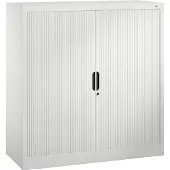 C+P Rollladenschrank Omnispace, 3 OH, abschließbar, B 1200 x T 420 x H 1230 mm, Stahl/Kunststoff, lichtgrau