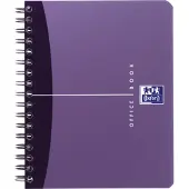 Oxford Power Spiralbuch OXFORD Office Urban Mix Format DIN A6, 90 Blatt kariert, weiß, EU ECO Label PEFC, farbsortierte Deckel, 10 Stück