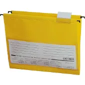 Eichner Hängetaschen, für Formate bis Din A4, PVC, 10 Stück, gelb