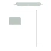 Mailmedia Couvert mit Fenster links