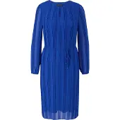 Comma Kleid Chiffonkleid mit Plisséefalten