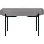 PaperFlow Sitzbank GAIA M GBOMC.01.14 grau Kunstleder 79,0 cm