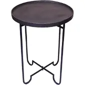 Concept Vanja Beistelltisch schwarz Metall