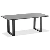 Niehoff - HPL-Gartentisch Noah - Aluminium 200 x 95 cm HPL Granit Profilkufe