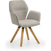 NIEHOFF SITZMÖBEL Merlot Design-Armlehenenstuhl Stativ-Gestell Massivholz/Stoff