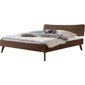 Hasena Lounge Designbett Caluso Nussbaum 140x210