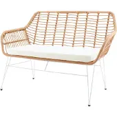 SalesFever Sitzbank Rattanoptik natur