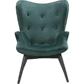 SalesFever Sessel "Komfortabler Relaxsessel zum Entspannen", grün, B:80cm H:92cm T:99cm, 100% Polyester, Sessel, Sessel, Zierknöpfe in der Rückenlehne
