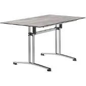Sieger Gastro Tisch Polytec Säulenklappgestell 140x80 cm