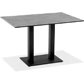 Niehoff - Quadratischer Bistrotisch - HPL HPL Zement Stahl Anthrazit 81 x 81 cm