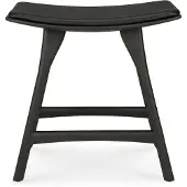 Ethnicraft Osso Hocker Schwarz