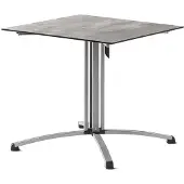 Sieger Gastro Tisch Polytec Säulenklappgestell 80x80 cm