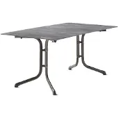 Sieger Boulevard-Klapptisch Polytec 160x90 cm Aluminium