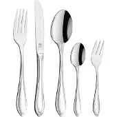 Carl Schmidt Sohn GmbH Besteck-Set "INDIANA 30-teiligies, Edelstahl rostfrei 18/10", silber, 30, Edelstahl 18/10, Essbesteck-Sets, Besteck-Set, Praktisches Komplett-Set für den täglichen Gebrauch