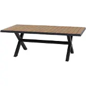 Siena Garden Tirana Gartentisch 200x100cm Aluminium/Teak