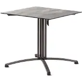 Sieger Gastro Tisch Polytec Säulenklappgestell 80x80 cm