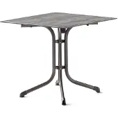 Sieger 5130-31 Klapptisch Polytec (HPL) 80x80 cm Stahlgestell eisengrau / Tischplatte Polytec (HPL) Beton hell