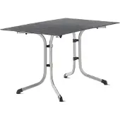 Sieger 5160-20 Klapptisch Polytec (HPL) 120x80 cm Stahlgestell graphit / Tischplatte Polytec (HPL) Schiefer anthrazit