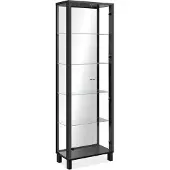 Finori Albi Vitrine Schwarz / Spiegel