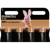 Duracell MN1400B4, Einwegbatterie, C, Alkali, 1,5 V, 4 St?ck(e), Schwarz, Orange