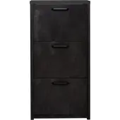 Mäusbacher Klapp Schuhschrank 3 Klappen Holzwerkstoff 64x129x24 cm