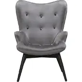 SalesFever Sessel "Komfortabler Relaxsessel zum Entspannen", grau, B:80cm H:92cm T:99cm, 100% Polyester, Sessel, Sessel, Zierknöpfe in der Rückenlehne