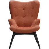 SalesFever Sessel "Komfortabler Relaxsessel zum Entspannen", rosa (kupfer), B:80cm H:92cm T:99cm, 100% Polyester, Sessel, Sessel, Zierknöpfe in der Rückenlehne