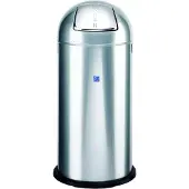 Alco Abfalleimer 37x84 cm (ØxH) 52l Stahlblech silber 1 Sortierfach