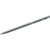 Faber-Castell CASTELL GRIP 2001 Bleistifte B silber 12 St.