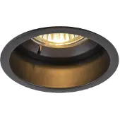 SLV 1005435 HORN, Deckeneinbauleuchte schwarz 25W Blower Door Luftdichtheit getestet IP20/IP44