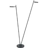 Highlight Design-Stehleuchte Round Move schwarz 2-flammig