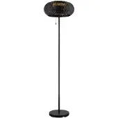 SLV Stehlampe Adegan Solar Solar Schwarz