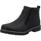Rieker Winterstiefelette , Herren, Gr. 41, Schurwolle, schwarz, Glattleder, unifarben, Basic, Schuhe Winterstiefelette, Winterboots, Outdoorstiefelette mit riekerTEX-Membran, Topseller