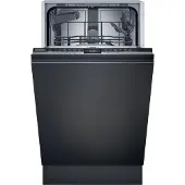 Siemens iQ300 SR63EX24KE, Voll integriert, Single (45 cm breit), Schwarz, Graphit, Schwarz, Tasten, TFT