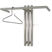Spinder Senza 1 Wandgarderobe Edelstahl mit 2 Haken