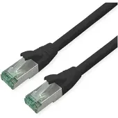 Roline RM Patchkabel Cat.6A S/FTP (PiMF), schwarz, 15 m