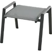 Siena Garden Alu-Fußhocker 'Tesoro/Tauro', grau