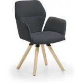 NIEHOFF SITZMÖBEL Merlot Design-Armlehenenstuhl Stativ-Gestell Massivholz/Stoff
