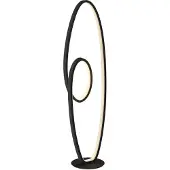 LUCANDE LED Stehlampe Bronwyn , dimmbar, schwarz, für Wohn- / Esszimmer, Aluminium, Modern, LED Stehlampe