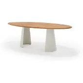 Set One By Musterring JustB! Gartentisch 200x110cm Aluminium/Teak Natur