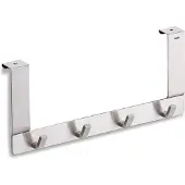 kela Türaufhänger 4 Haken Colgar rostfreier Stahl matt silber 30,0x13,0x2,5cm