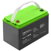 Qoltec GEL Batterie | 12V | 100Ah | 29,3kg | Wartungsfrei | Professionell | LongLife | PV, USV, Wohnmobil, Boot