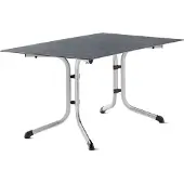 Sieger 5170-20 Klapptisch Polytec (HPL) 140x90 cm Stahlgestell graphit / Tischplatte Polytec (HPL) Schiefer anthrazit