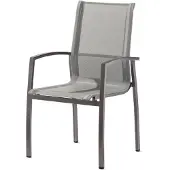 Sieger Tonga Stapelsessel Aluminium/Textilux