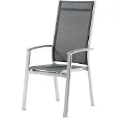 Sieger Lima Stapelsessel Hoch Aluminium/Textilux