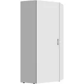 Wimex Multiraumkonzept Eckschrank Weiß Holzwerkstoff 80x80x185 cm